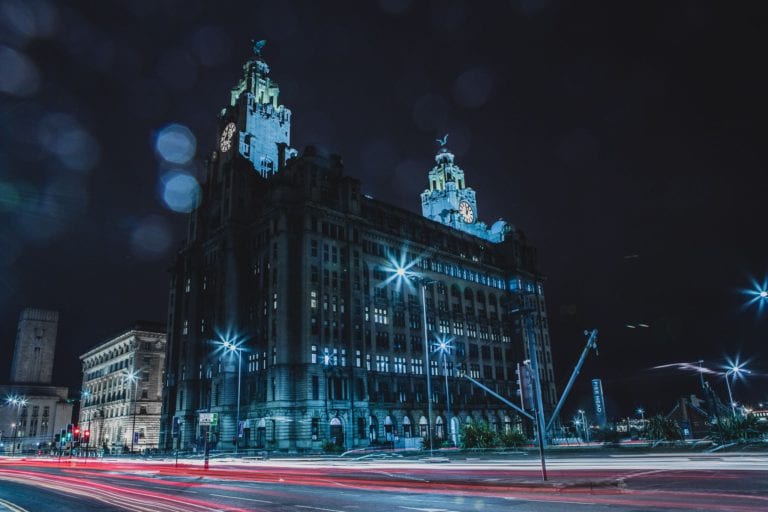 Liverpool town hall at night time